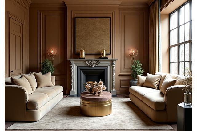 Elegant interior of Squirrel & Spruce Mayfair showroom with bespoke furniture