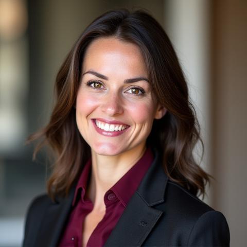 Portrait of Elara Thornwood, Founder & Lead Designer at Squirrel & Spruce