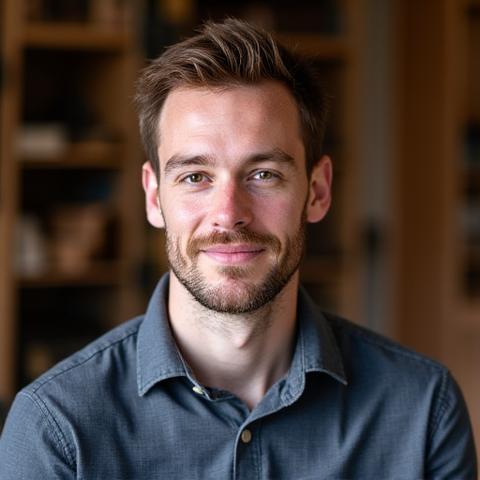 Portrait of Finnian Hawthorne, Bespoke Furniture Specialist at Squirrel & Spruce