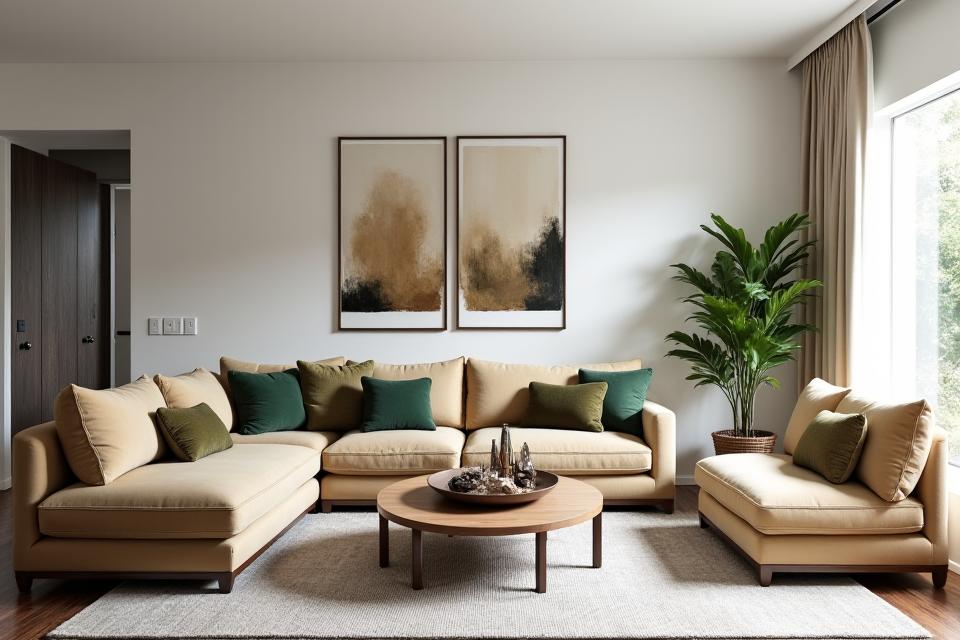 Stylish home staging for a modern property sale